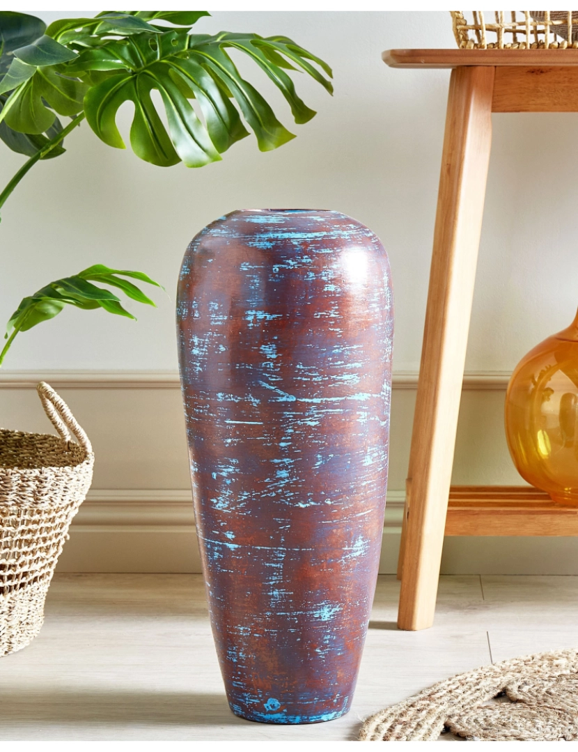 imagem de Terracota Jarro decorativo 59 cm Azul DOJRAN2