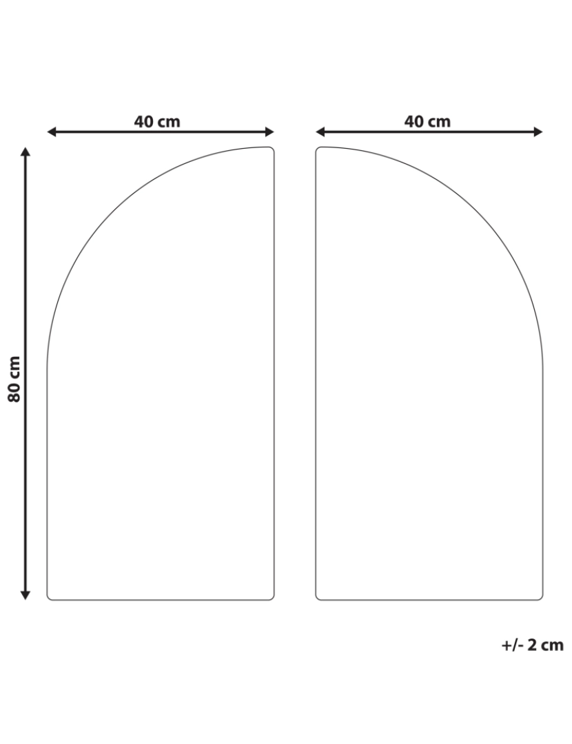 Beliani - Decoração de parede vermelha 80 x 80 cm MUSI