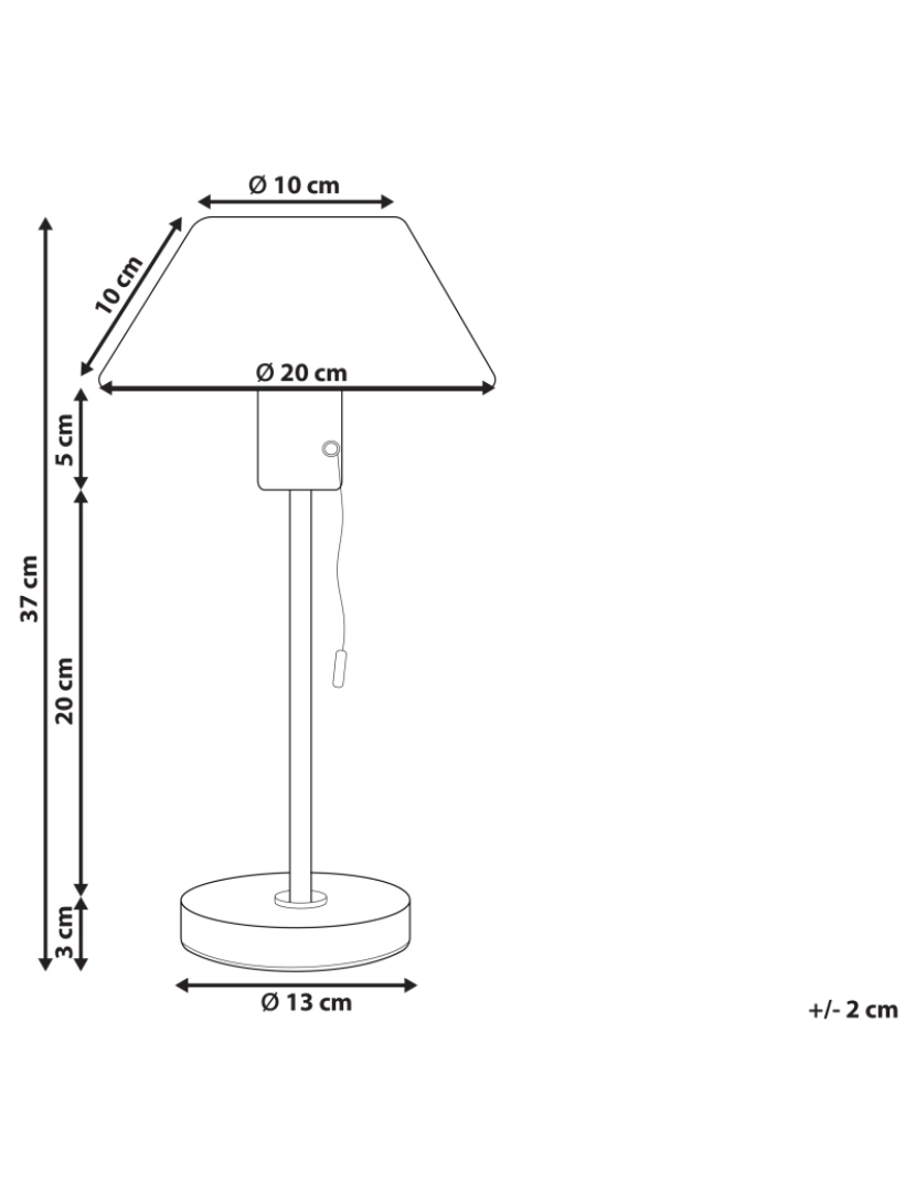 imagem de Candeeiro de mesa em metal verde claro 37 cm CAPARO1