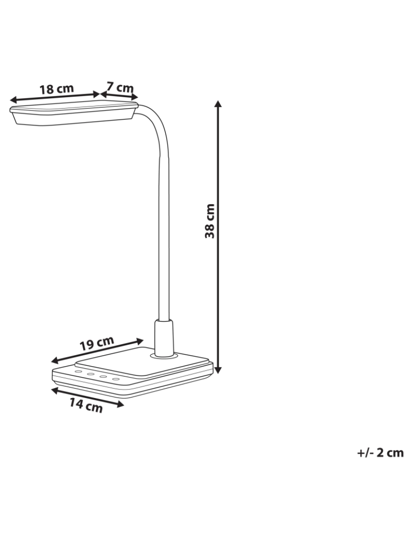 imagem de Candeeiro de mesa LED preto CENTAURUS1