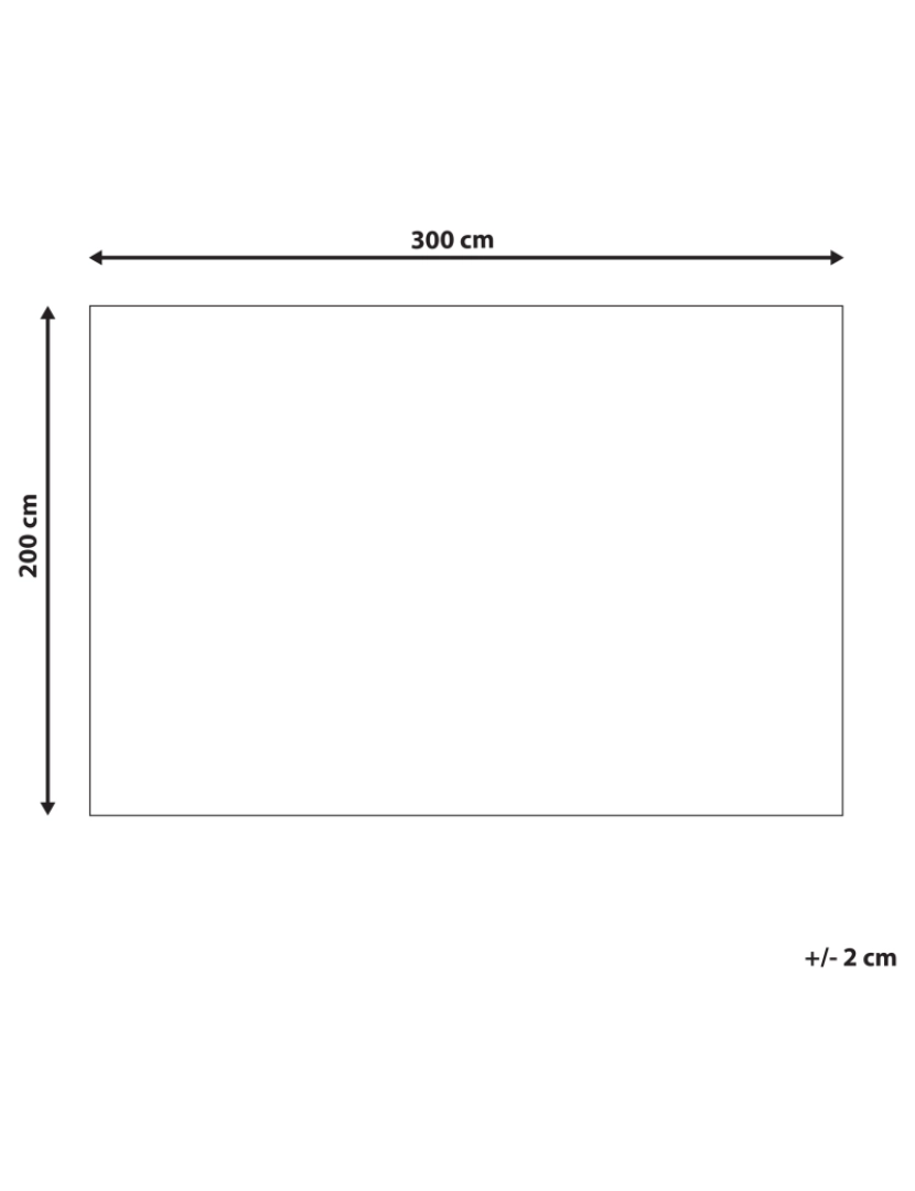 Beliani - Tapete Gabbeh em lã vermelha 200 x 300 cm YARALI