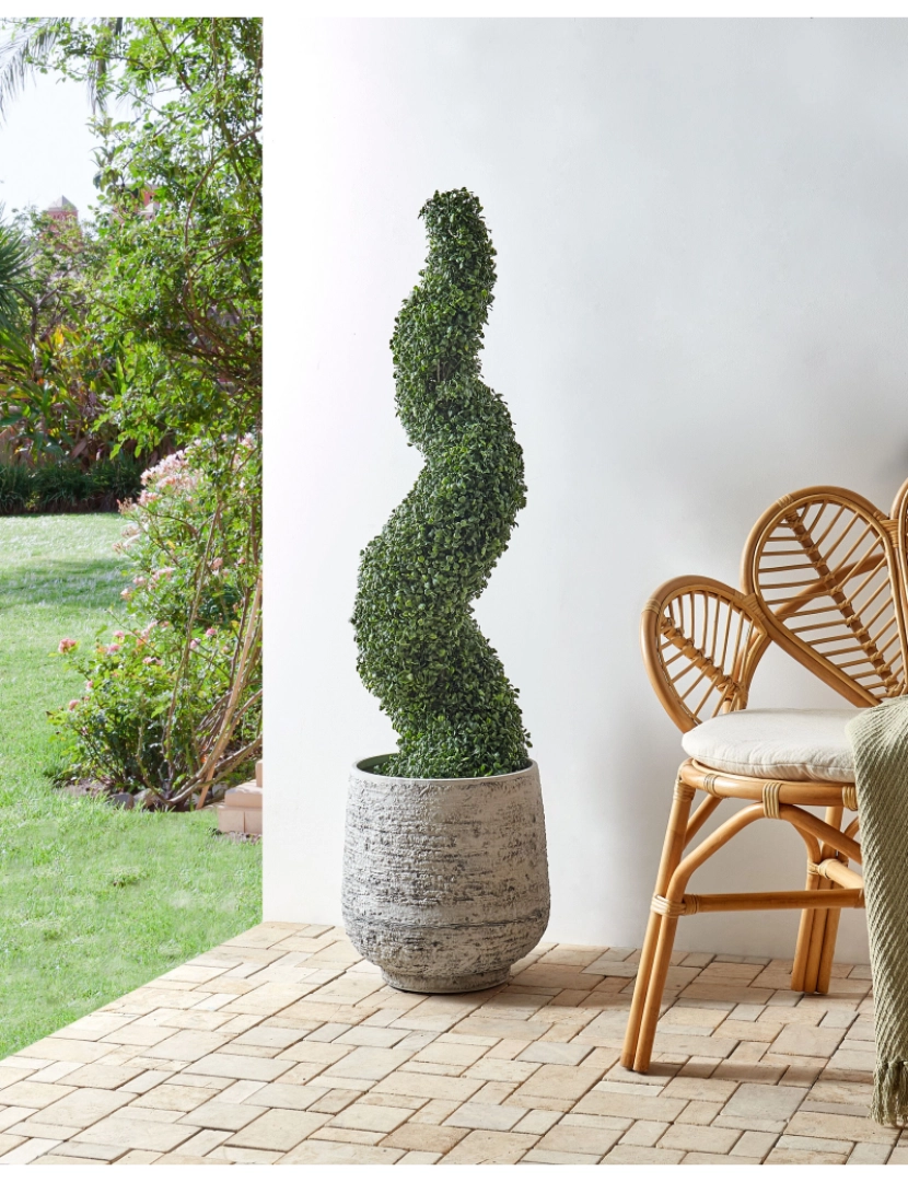 imagem de Planta artificial em vaso 120 cm BOXWOOD SPIRAL TREE2