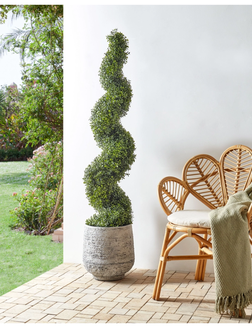 imagem de Planta artificial em vaso 158 cm BUXUS SPIRAL TREE2