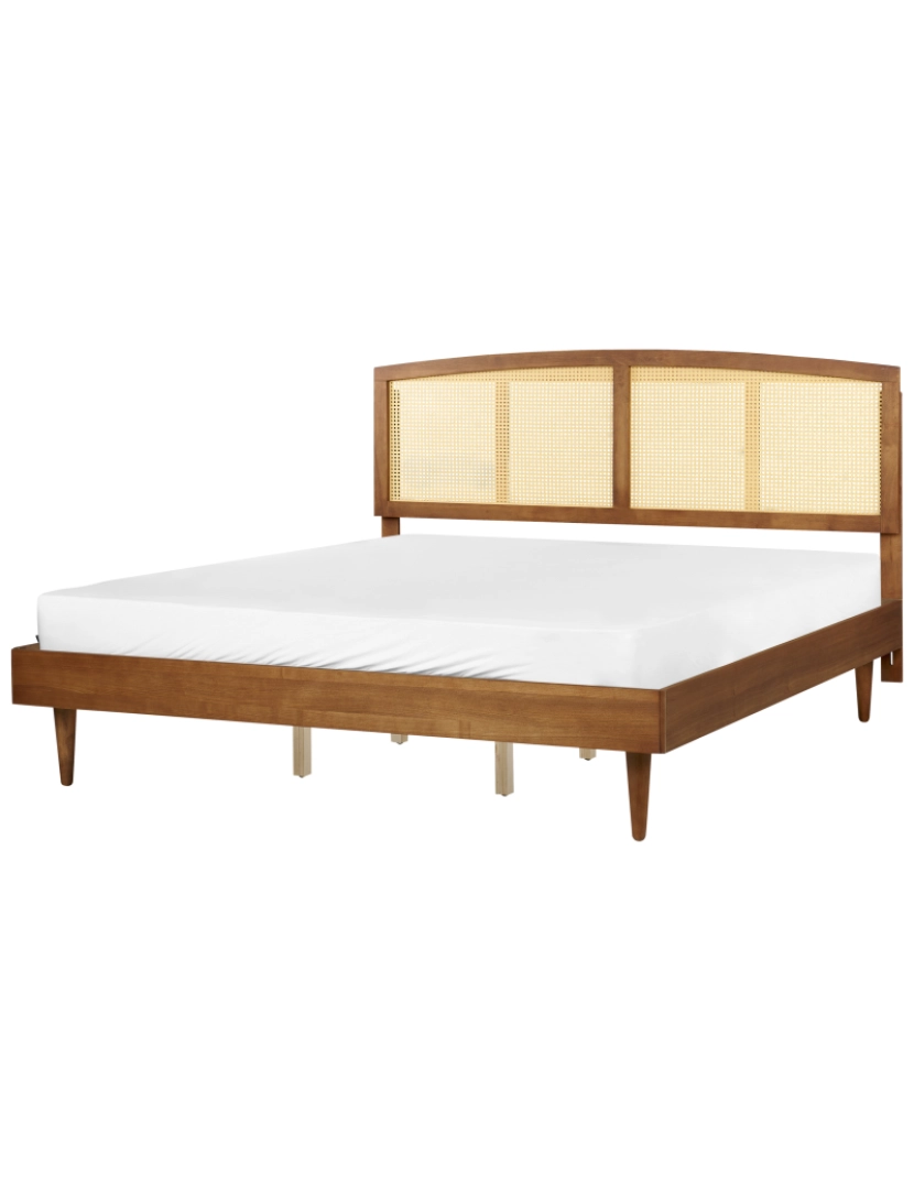 Beliani - Cama de casal em madeira clara 180 x 200 cm VARZY