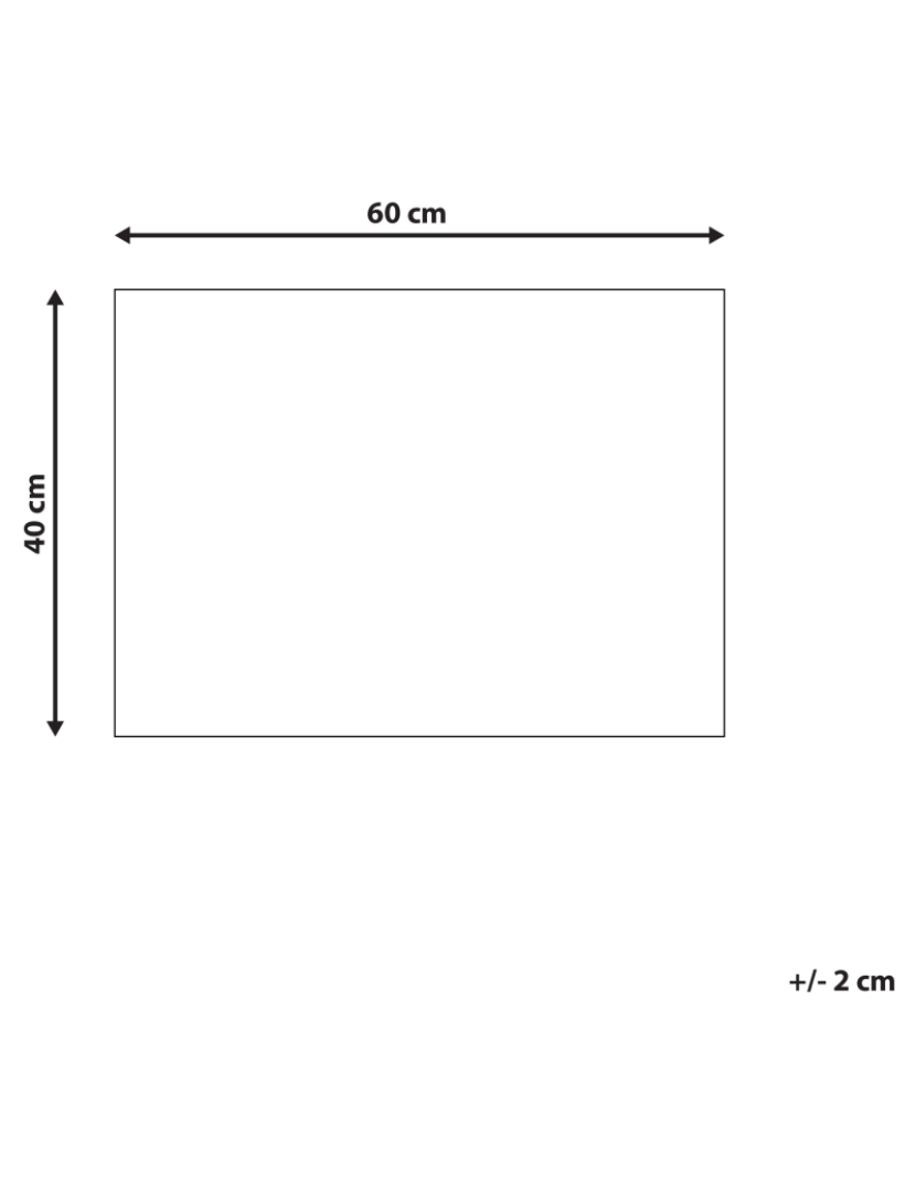 Beliani - Tapete de entrada com padrão geométrico em fibra de coco preta 40 x 60 cm KISOKOMA