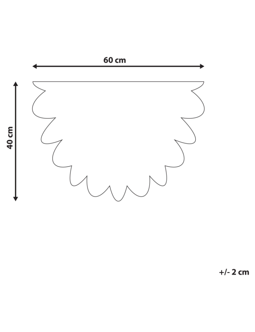 Beliani - Tapete de entrada com forma de flor em fibra de coco multicolor 40 x 60 cm HOTAKA