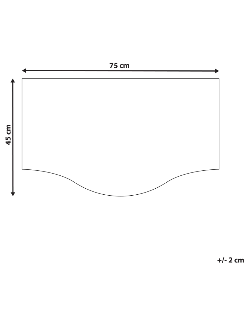 Beliani - Tapete de entrada em fibra de coco natural e preta 45 x 75 cm PULAG