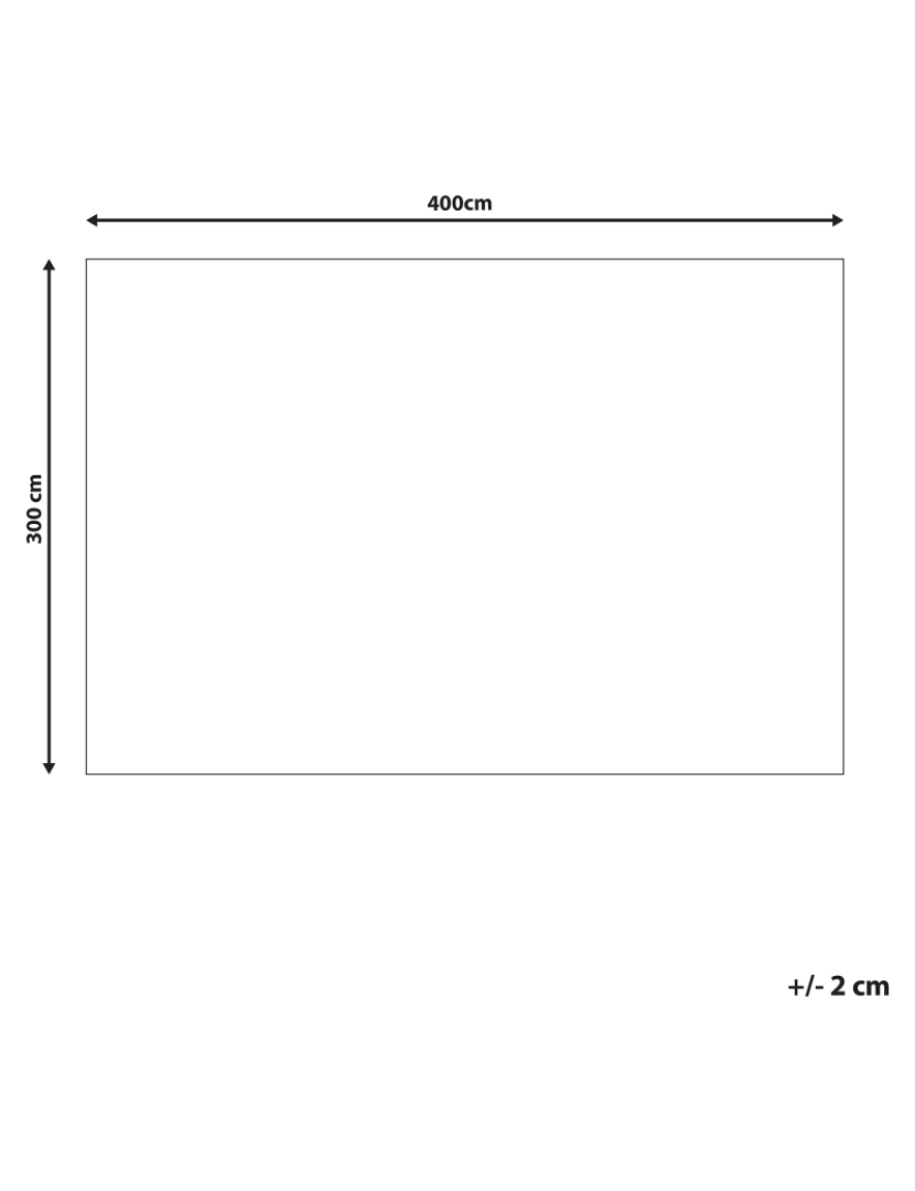 Beliani - Tapete em algodão e juta creme 300 x 400 cm ZIARAT