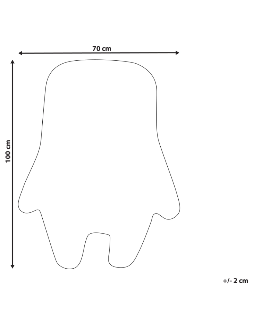 imagem de Tapete para crianças em algodão creme motivo de monstro 70 x 100 cm ZODI1