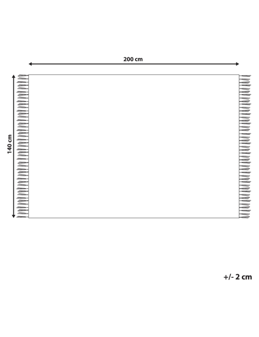 Beliani - Tapete com impressão de pêra em algodão branco creme 140 x 200 cm KHIDARI