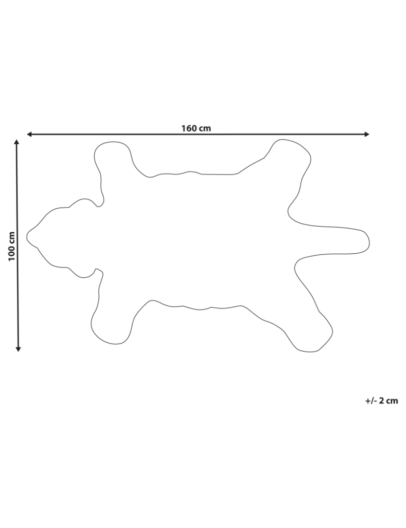 imagem de Tapete para crianças em lã branca motivo de urso polar 100 x 160 cm TAQQIQ1