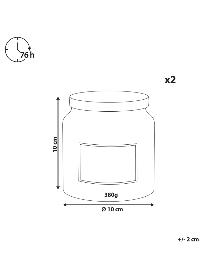 Beliani - Conjunto de 2 velas perfumadas em cera de soja maça golden/couro ABSOLUTE ALCHEMY