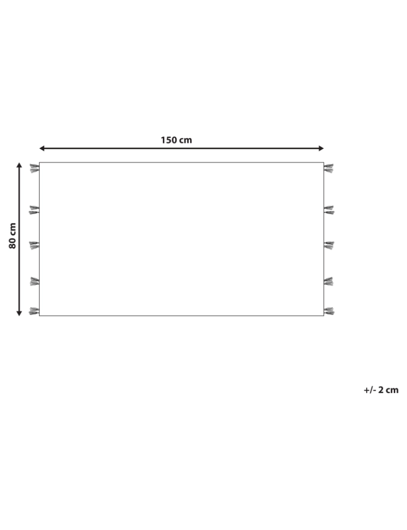 Beliani - Tapete Kilim em lã multicolor 80 x 150 cm KASAKH