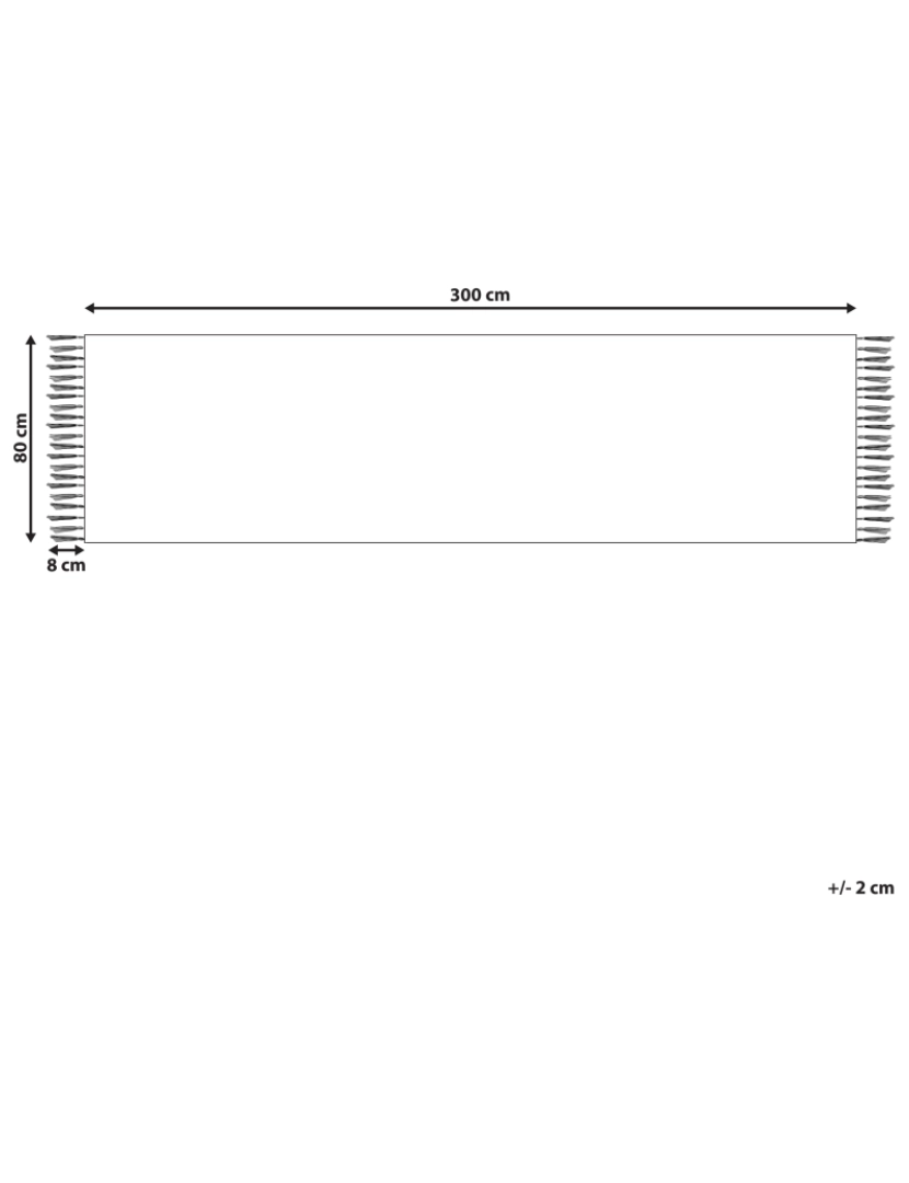 Beliani - Tapete Kilim em lã multicolor 80 x 300 cm VOSKEHAT