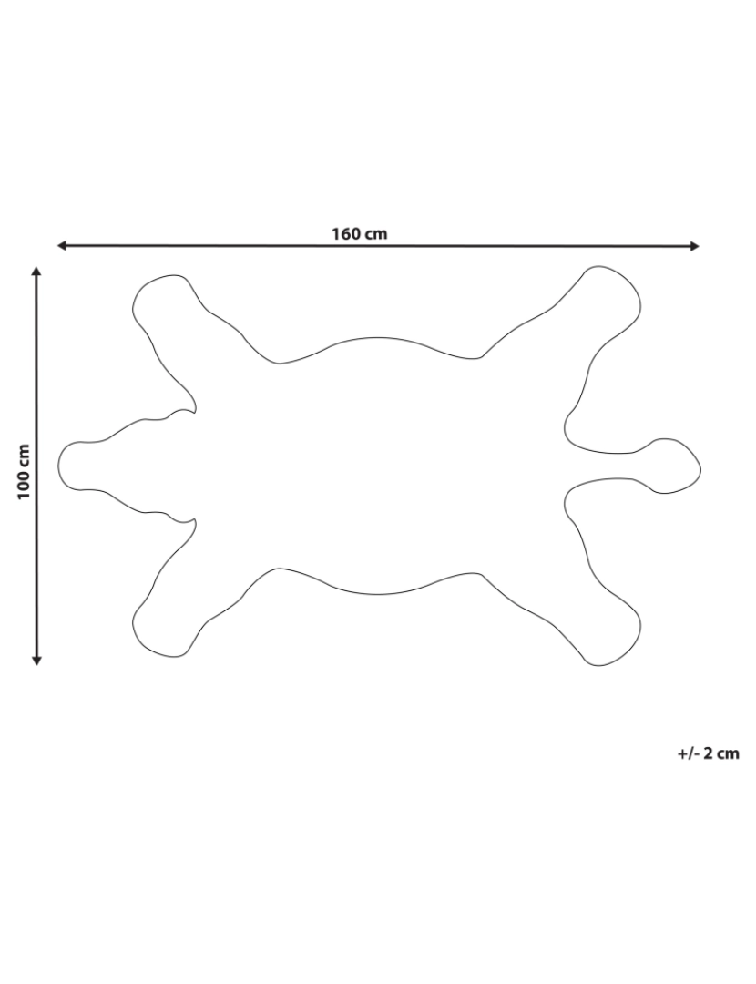 imagem de Tapete para crianças em lã preta e branca impressão de zebra 100 x 160 cm MARTY1