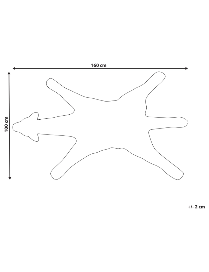 Beliani - Tapete para crianças em lã castanha e creme impressão girafa 100 x 160 cm MELMAN