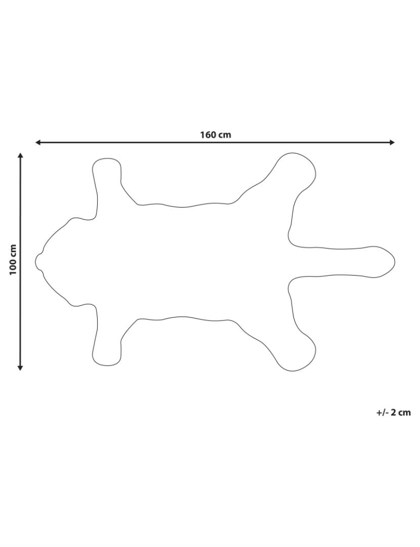 Beliani - Tapete para crianças em lã creme impressão de leão 100 x 160 cm MUFASA