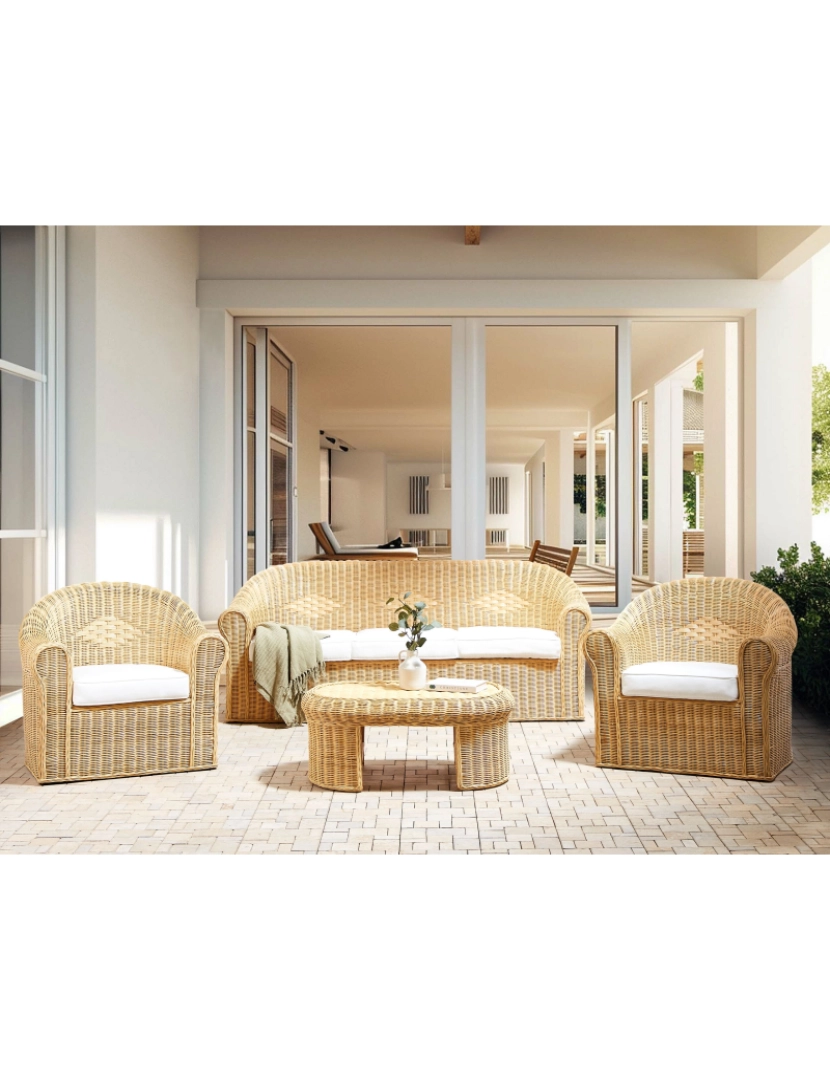 imagem de Conjunto lounge Rattan/vime Natural LIVADEIA2