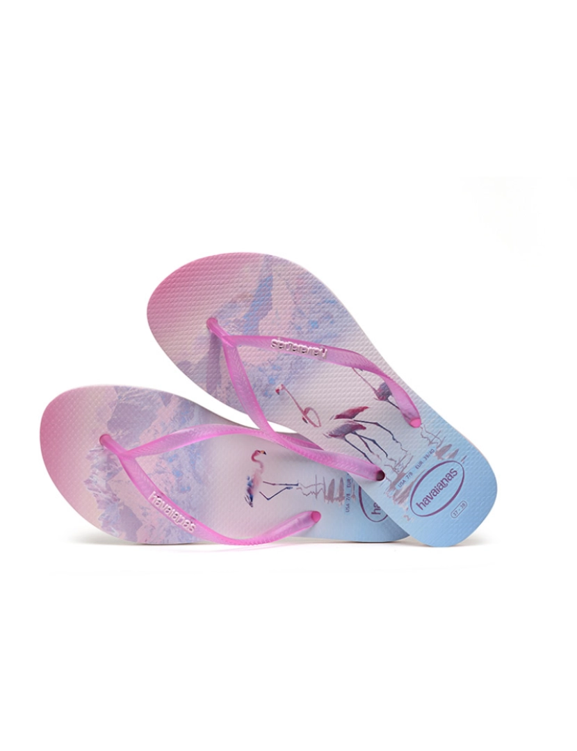 Havaianas - Havaianas Slim Paisage Senhora Rosa Cristal/Rosa Choque