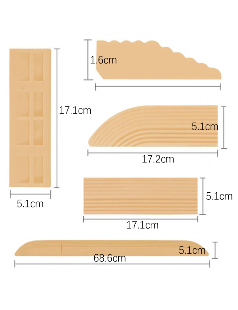 imagem de Rampa de limite para aspirador robô 1 conjunto Beige2