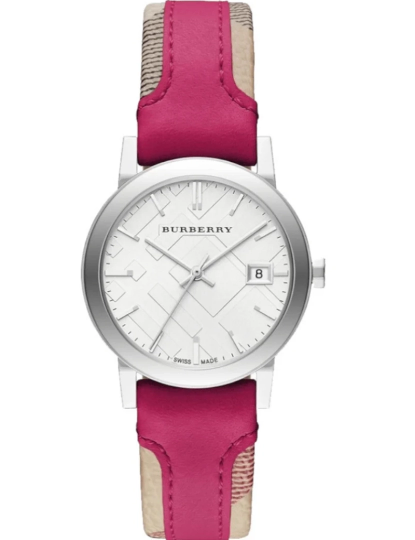 Burberry - Relógio de Senhora Rosa e Creme