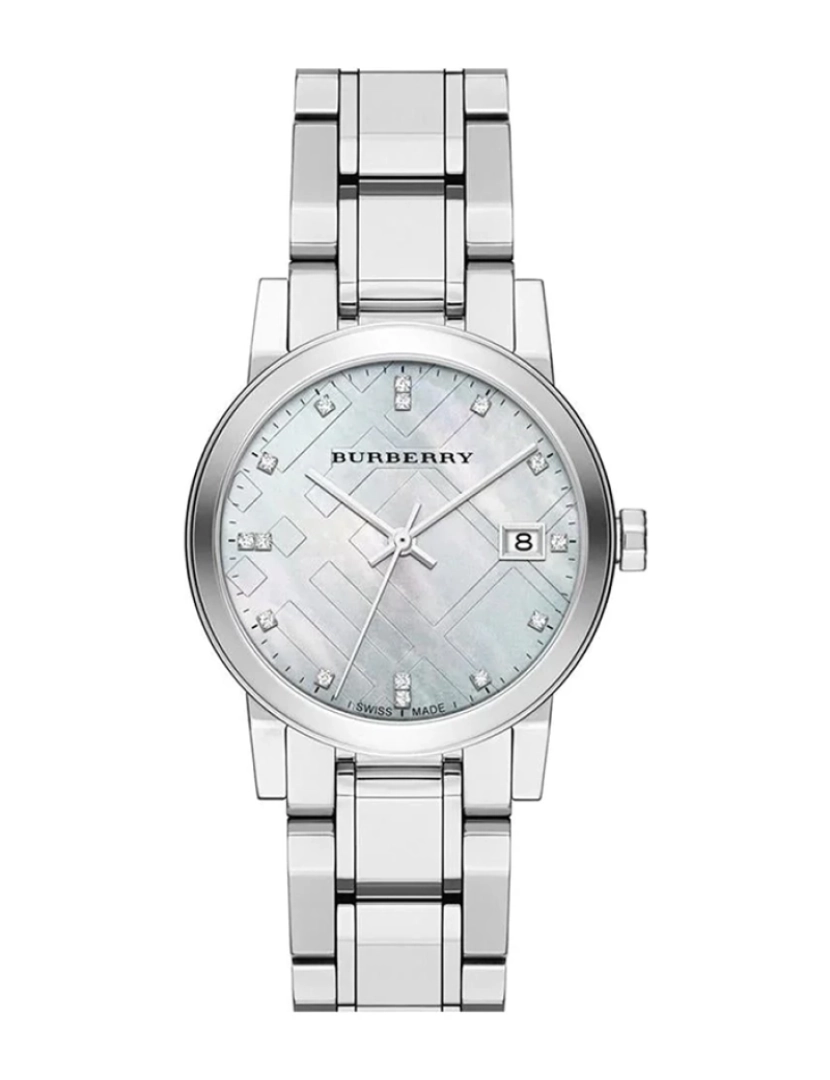 Burberry - Relógio de Senhora Prateado 34mm