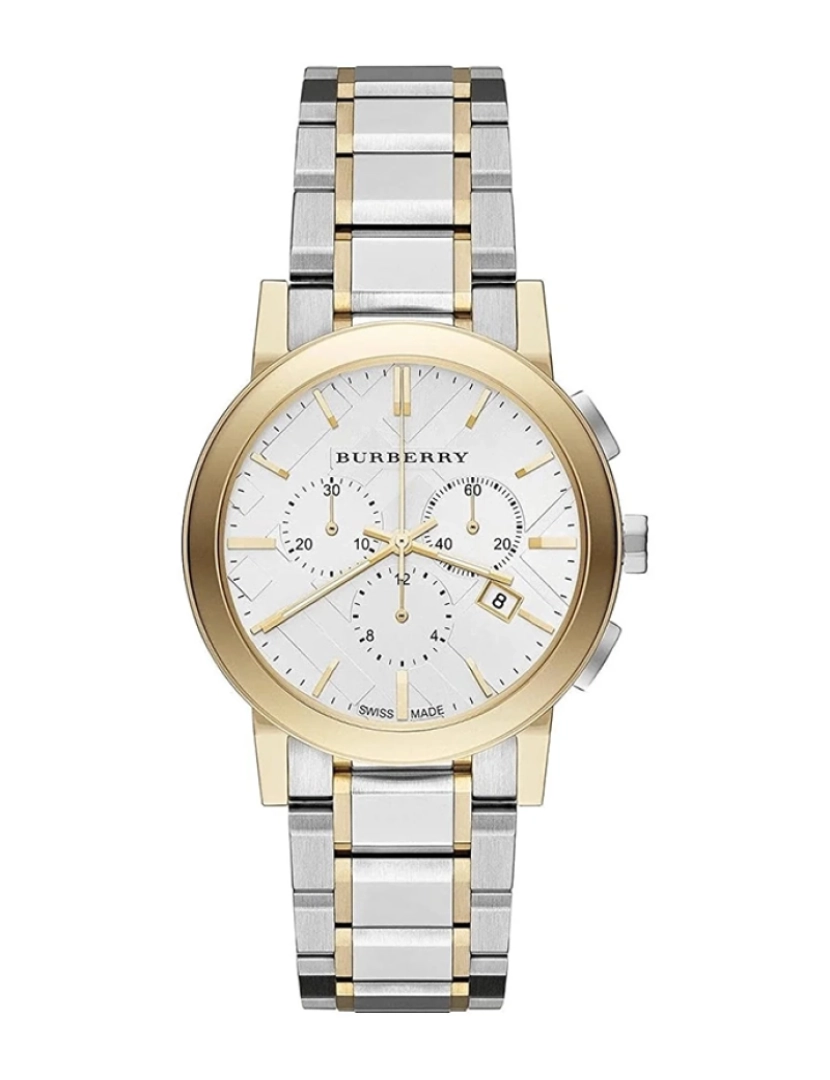 Burberry - Relógio de Homem Chronograph Prateado e Dourado