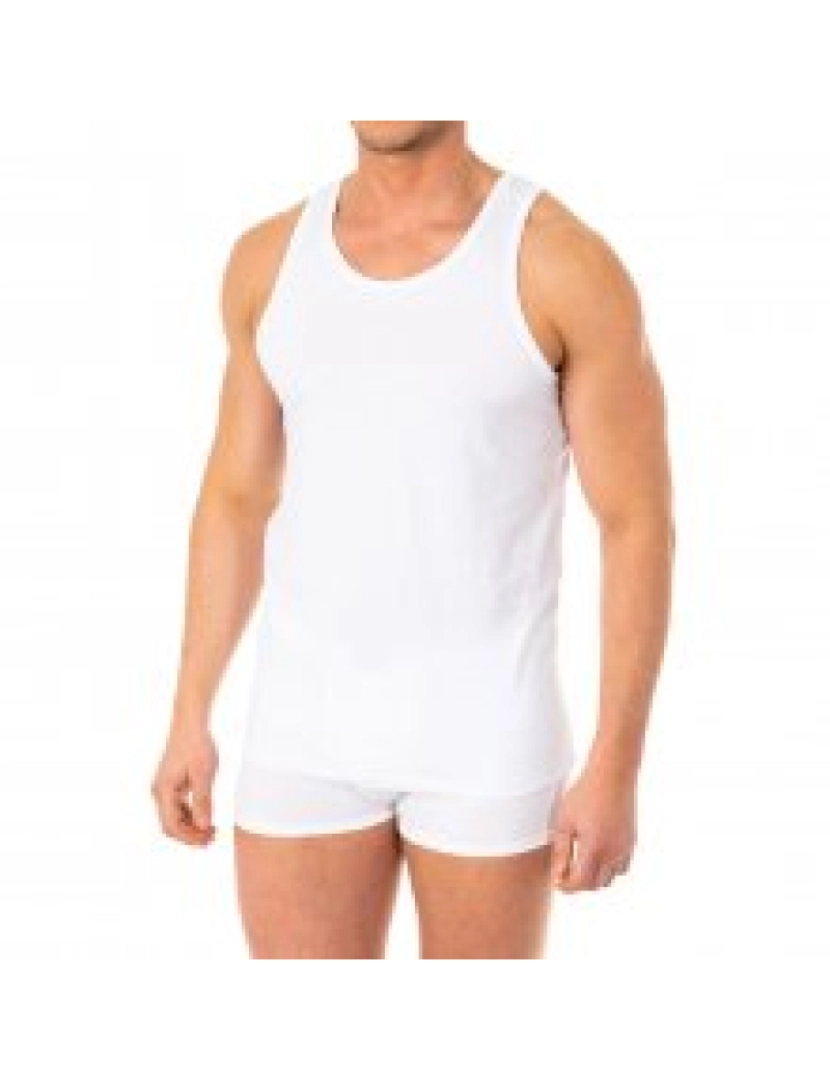 Abanderado - T-Shirt Interior de Homem Branco