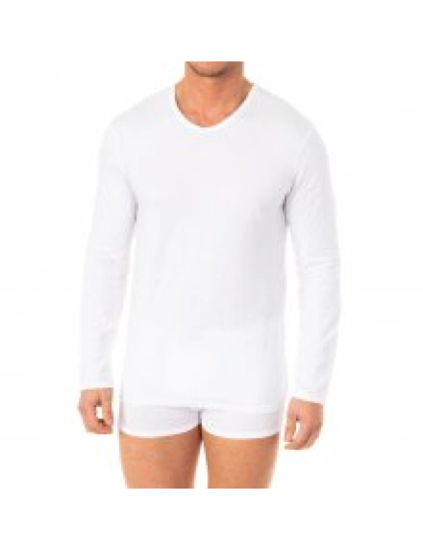 Abanderado - T-Shirt Interior de Homem Branco