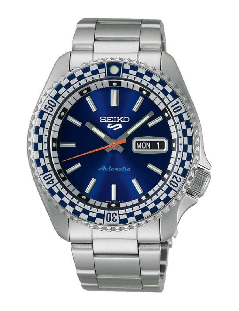 Seiko - Relógio de Homem Prateado e Azul