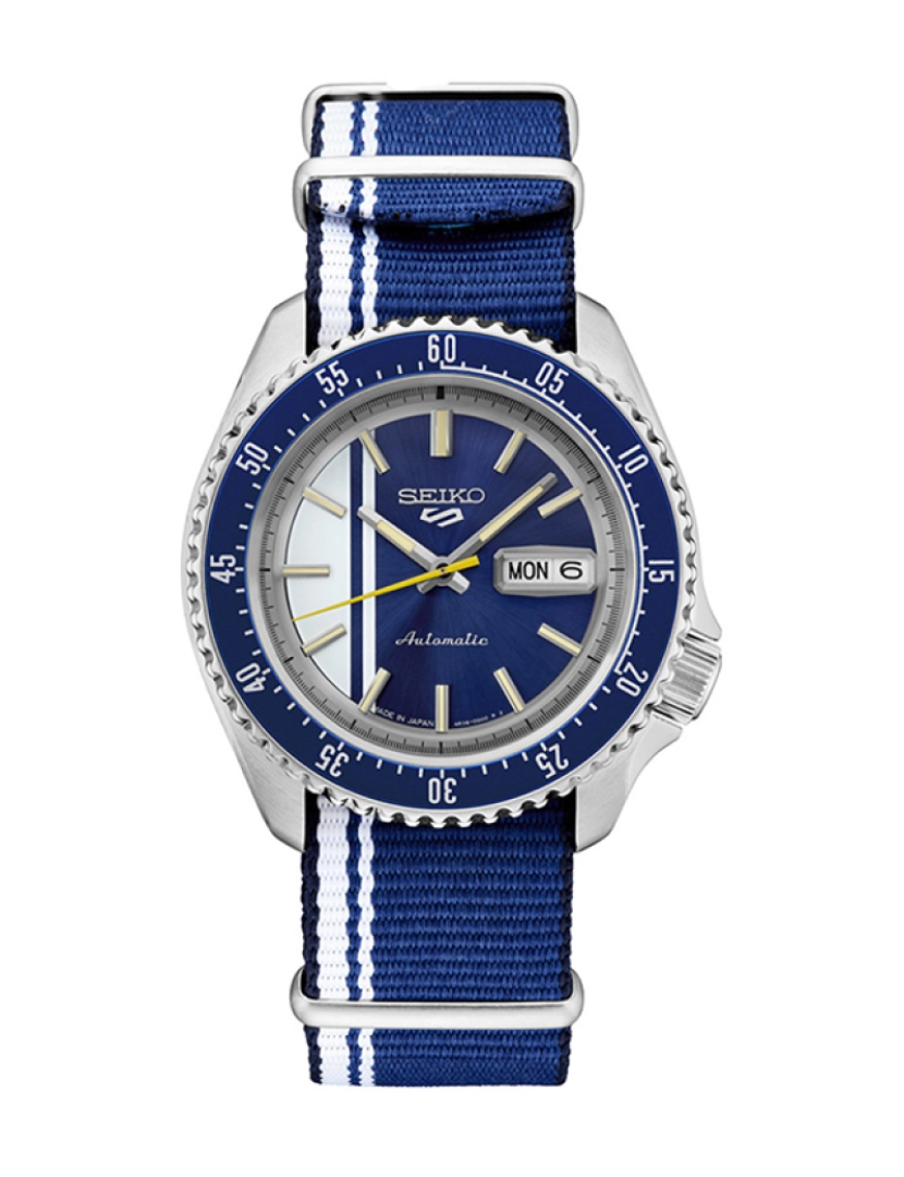 Seiko - Relógio de Homem Prateado e Azul