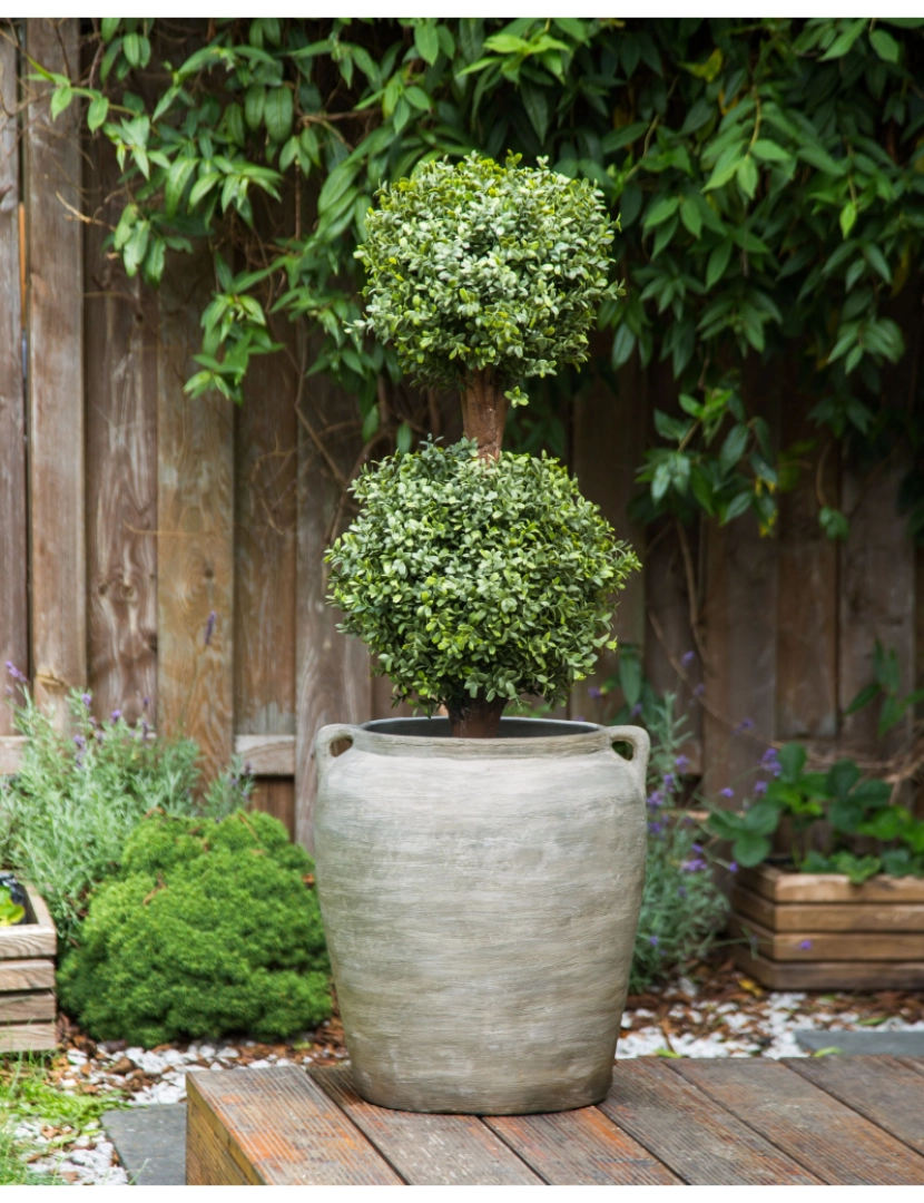 imagem de Vaso para plantas em terracota cinzenta ⌀ 40 cm KERRIA2