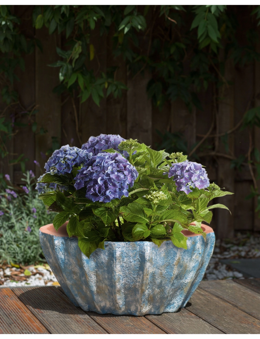 imagem de Vaso para plantas em terracota azul ⌀ 51 cm OSTRYA2