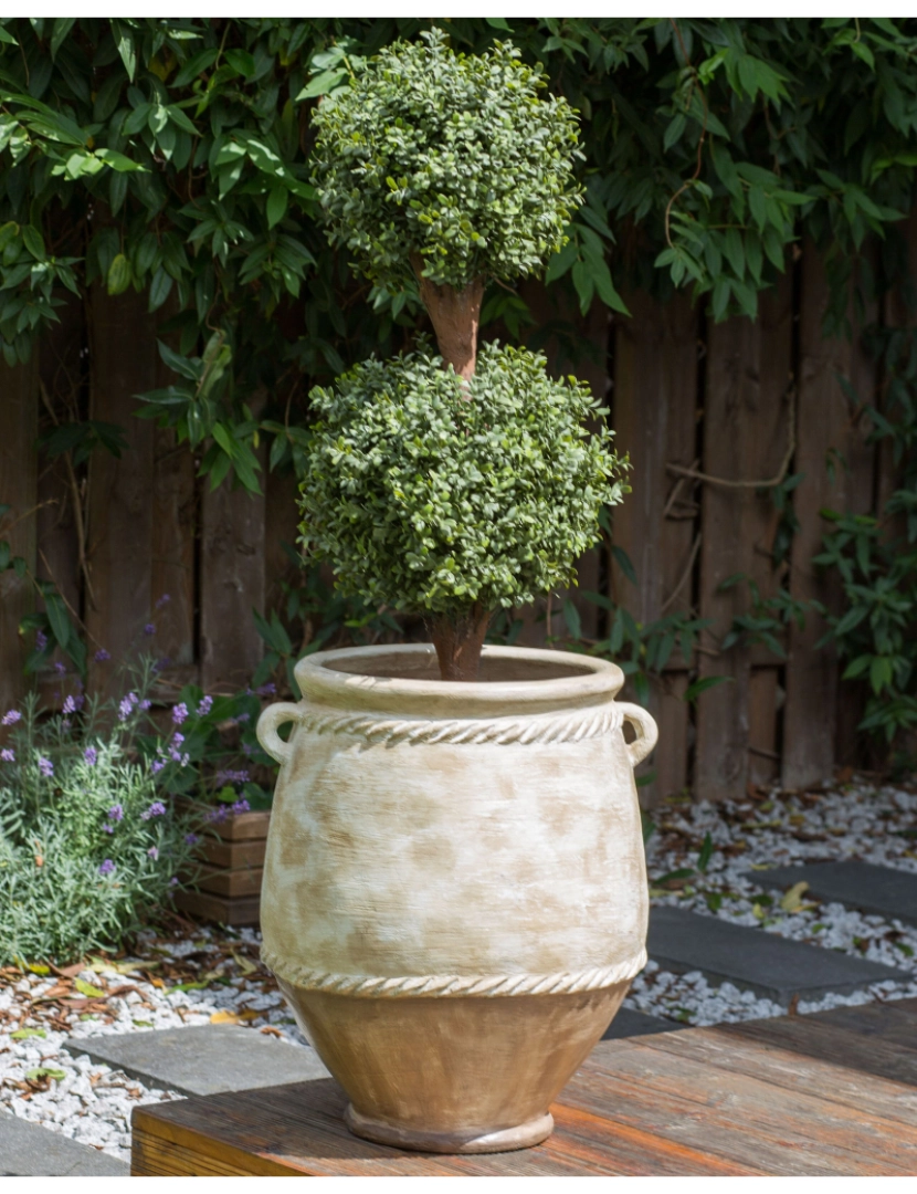 imagem de Vaso para plantas em terracota creme ⌀ 37 cm CAREX2