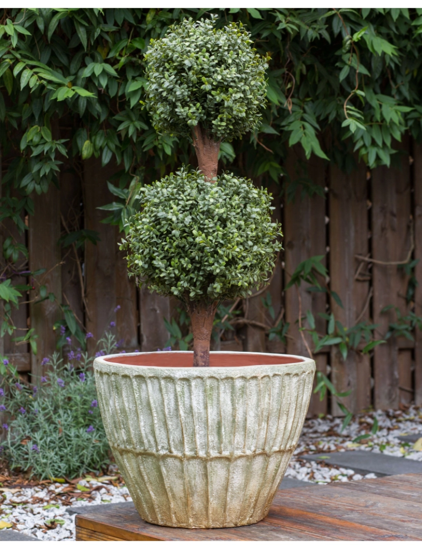 imagem de Vaso para plantas em terracota verde ⌀ 50 cm NYSSA2