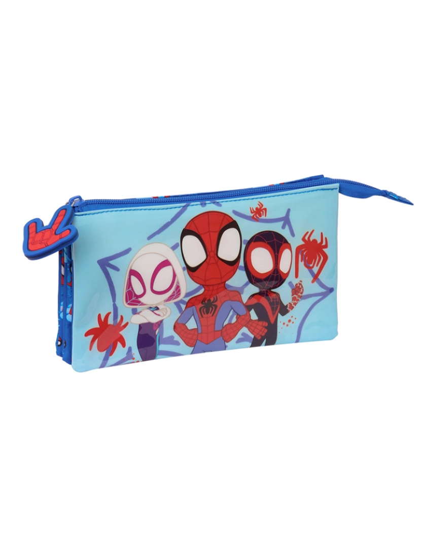 Homem Aranha - Mala de transporte dupla Spidey Azul 22 x 12 x 3 cm