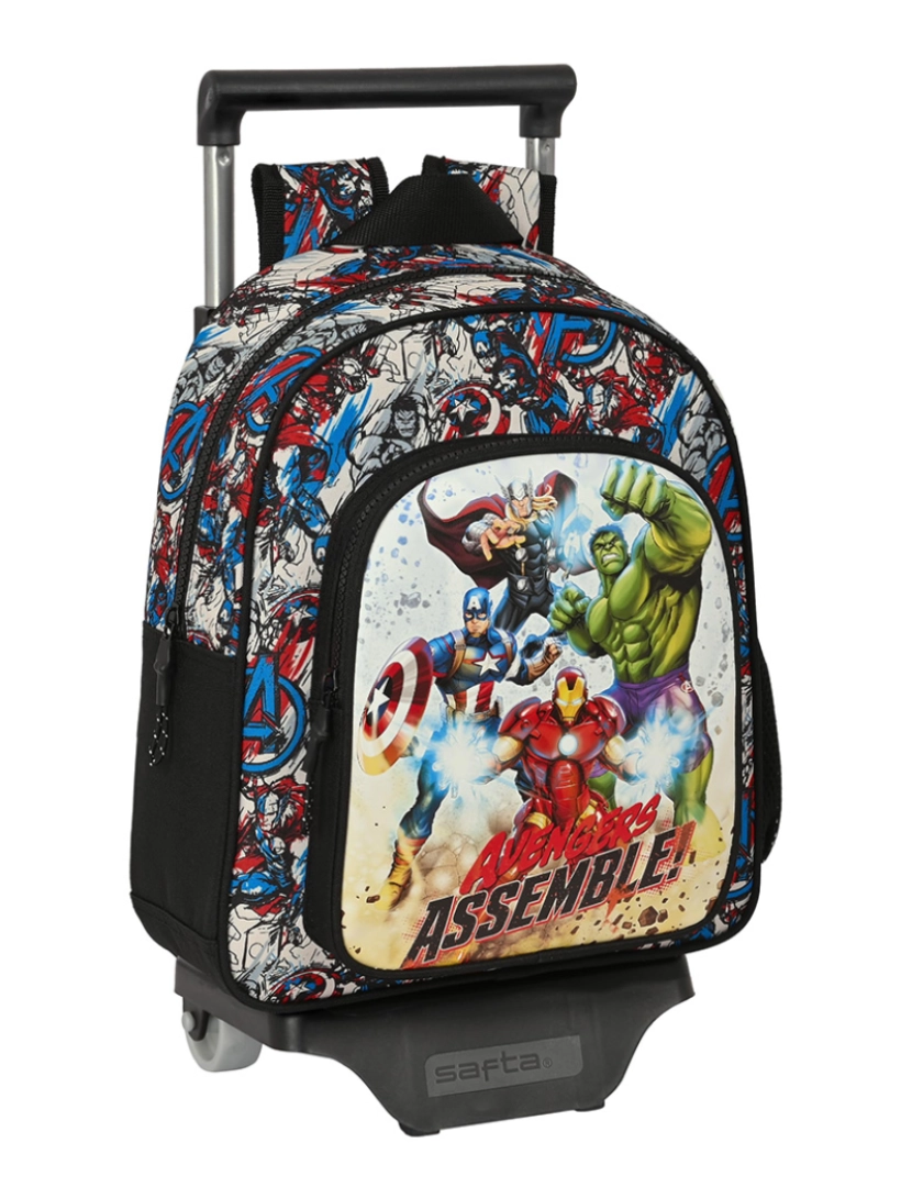 Avengers - Mochila escolar com rodas The Avengers Forever Multicor 27 x 33 x 10 cm