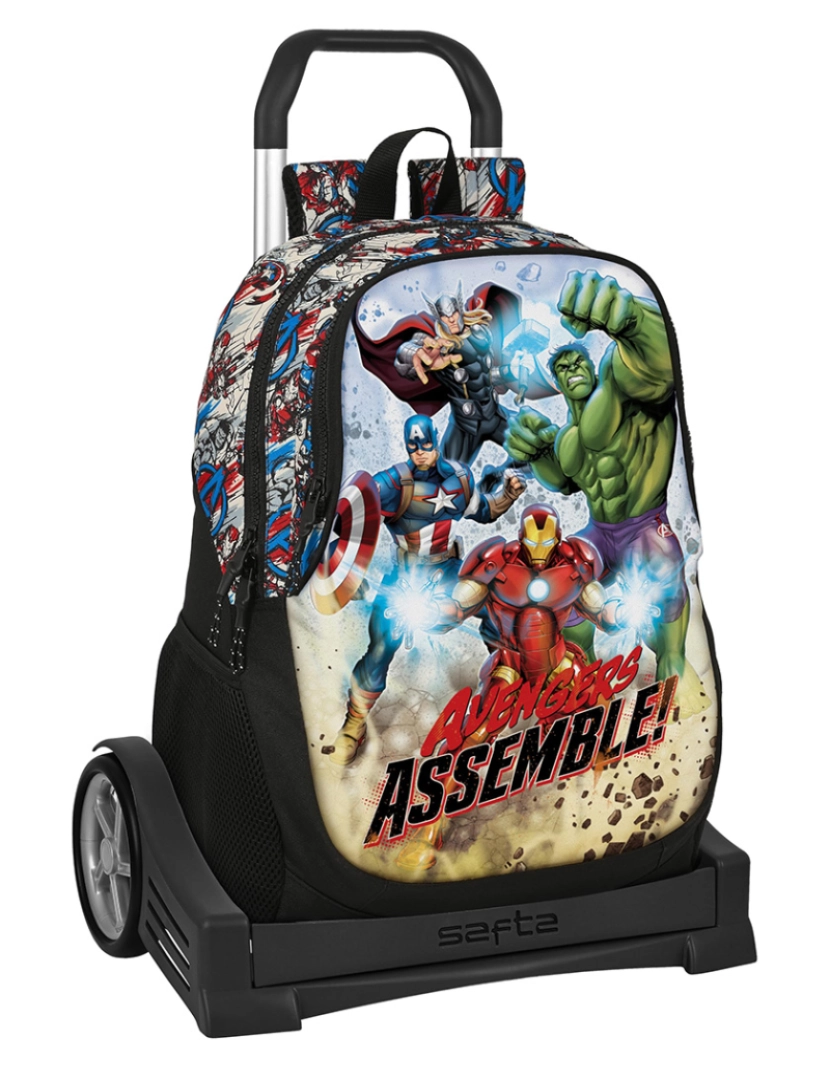 Avengers - Mochila escolar com rodas The Avengers Forever Multicor 32 x 44 x 16 cm