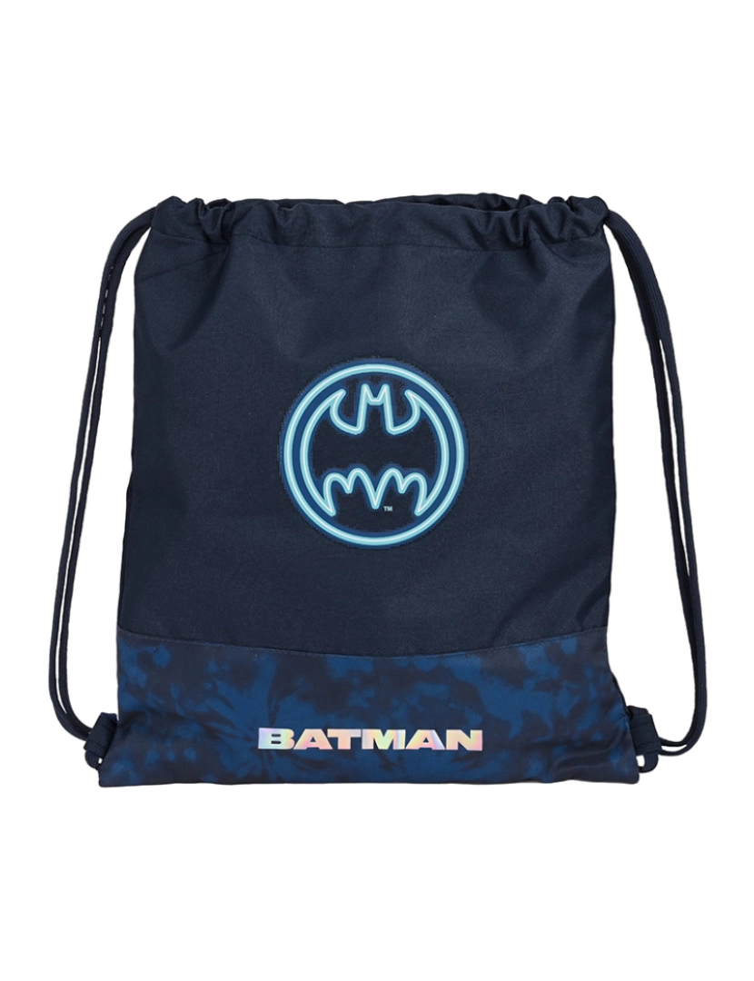 Batman - Mochila com Cordas Batman Legendary Azul Marinho 35 x 40 x 1 cm