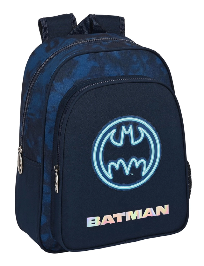 Batman - Mochila escolar Batman Legendary Azul marinho 27 x 33 x 10 cm