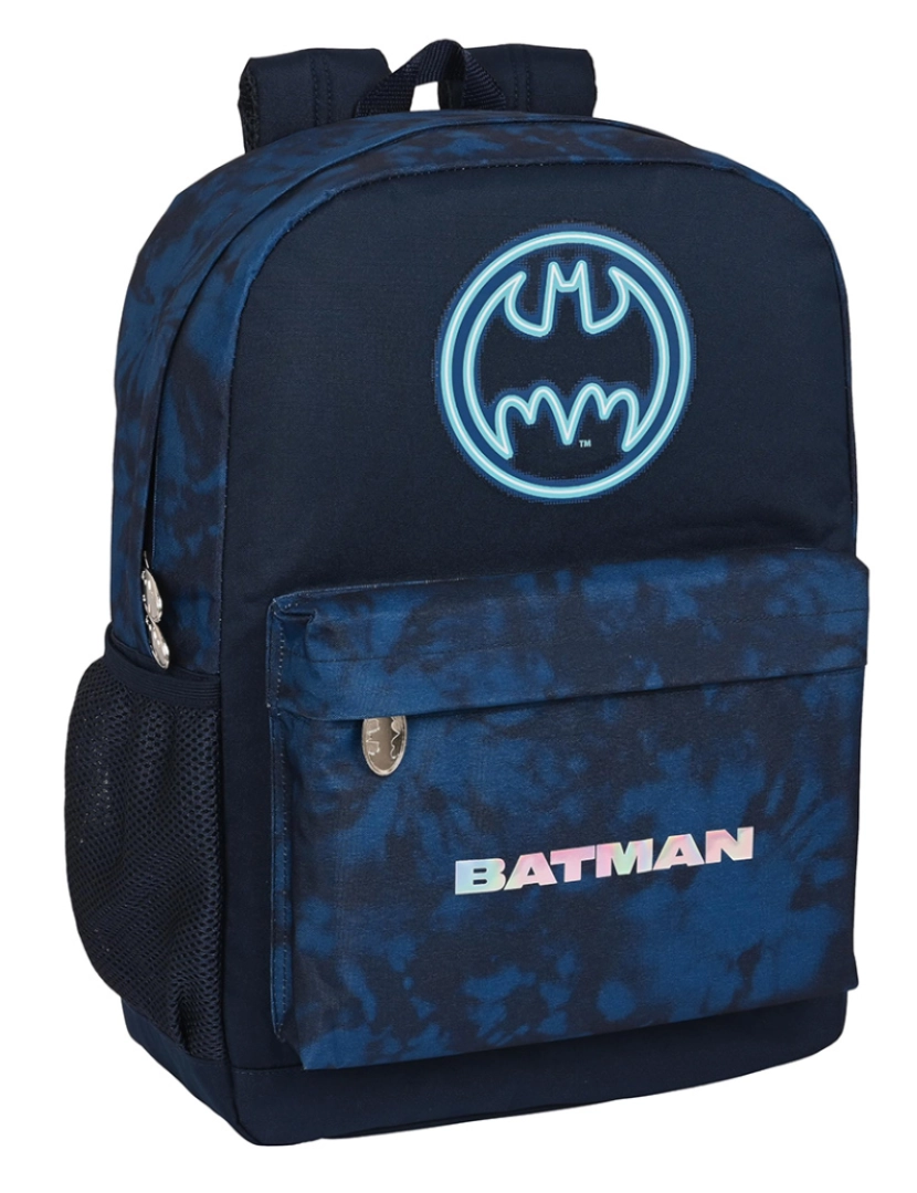 Batman - Mochila escolar Batman Legendary Azul marinho 32 x 43 x 14 cm