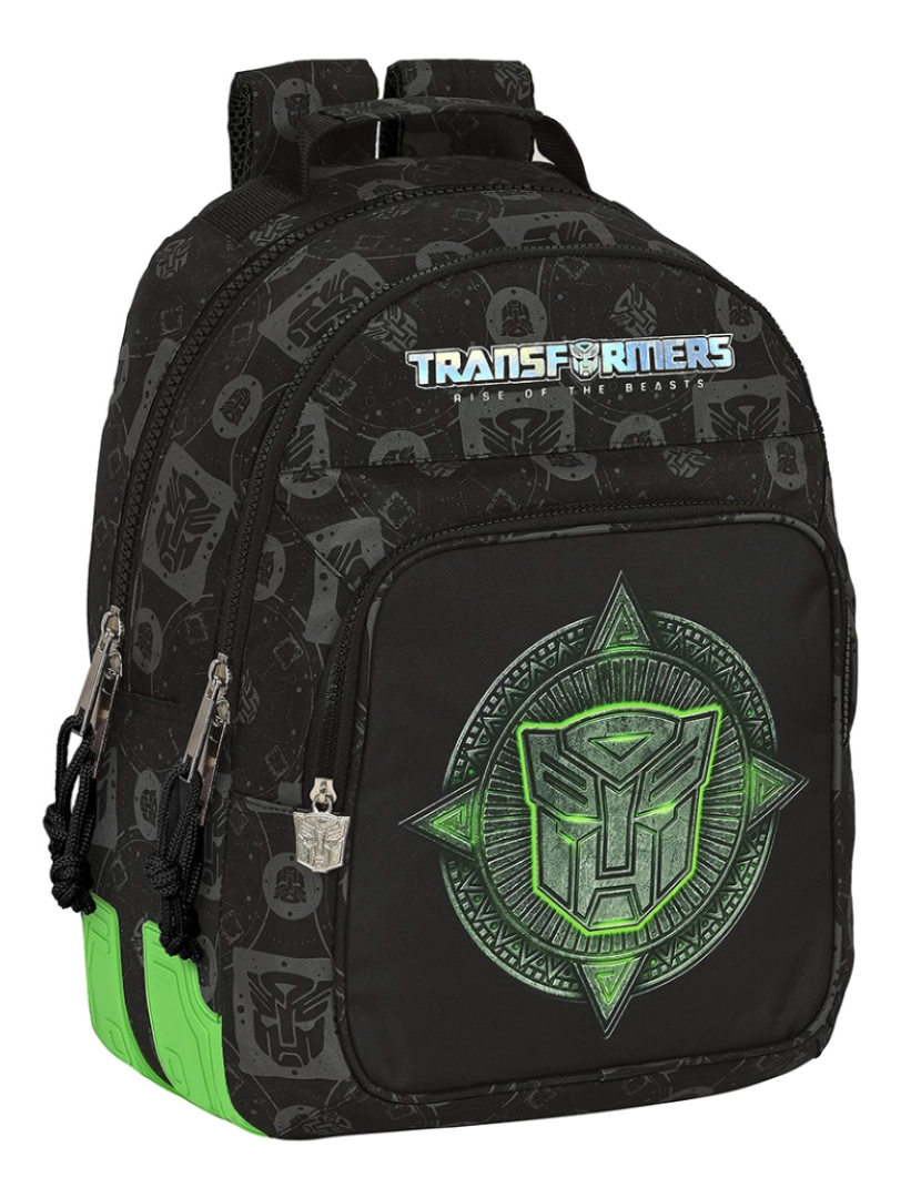 Transformers - Mochila escolar Transformers preta 32 x 42 x 15 cm