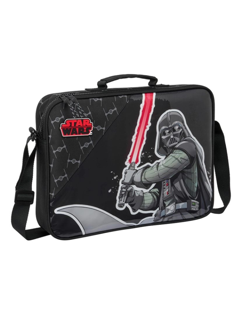 Star Wars - Mochila escolar Star Wars O lutador Preto 38 x 28 x 6 cm