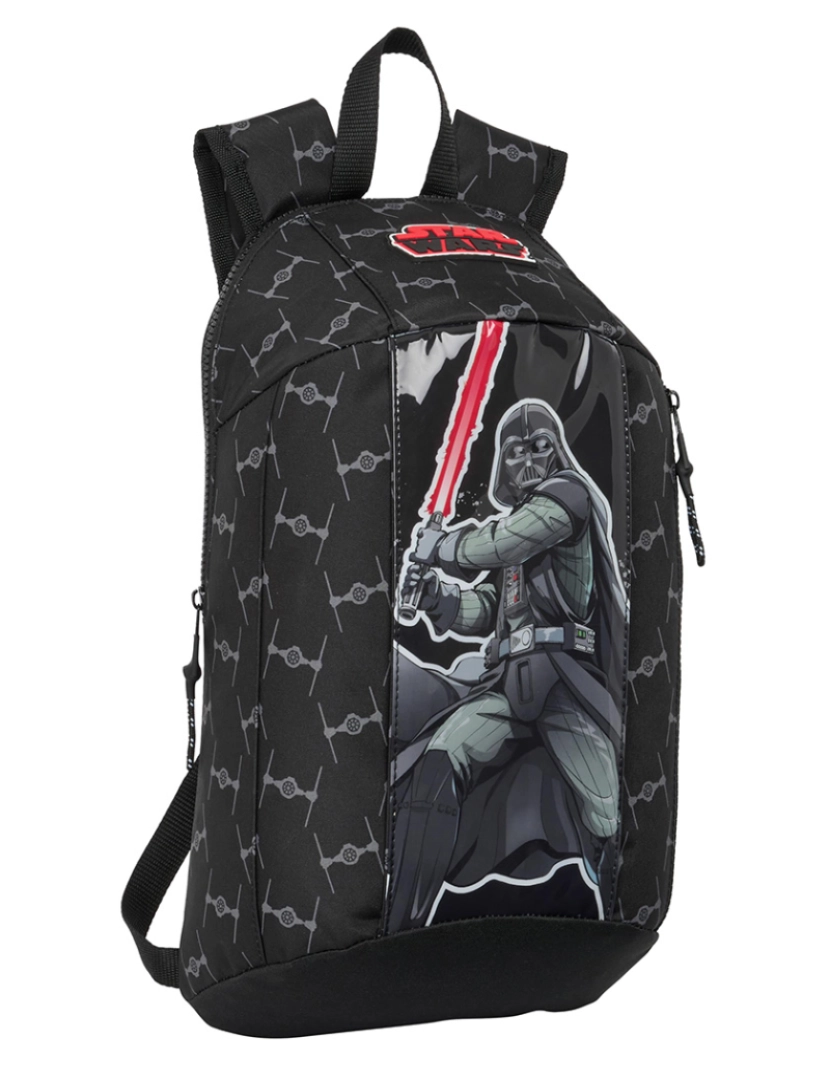 Star Wars - Mochila Star Wars O lutador Mini Preto 22 x 39 x 10 cm