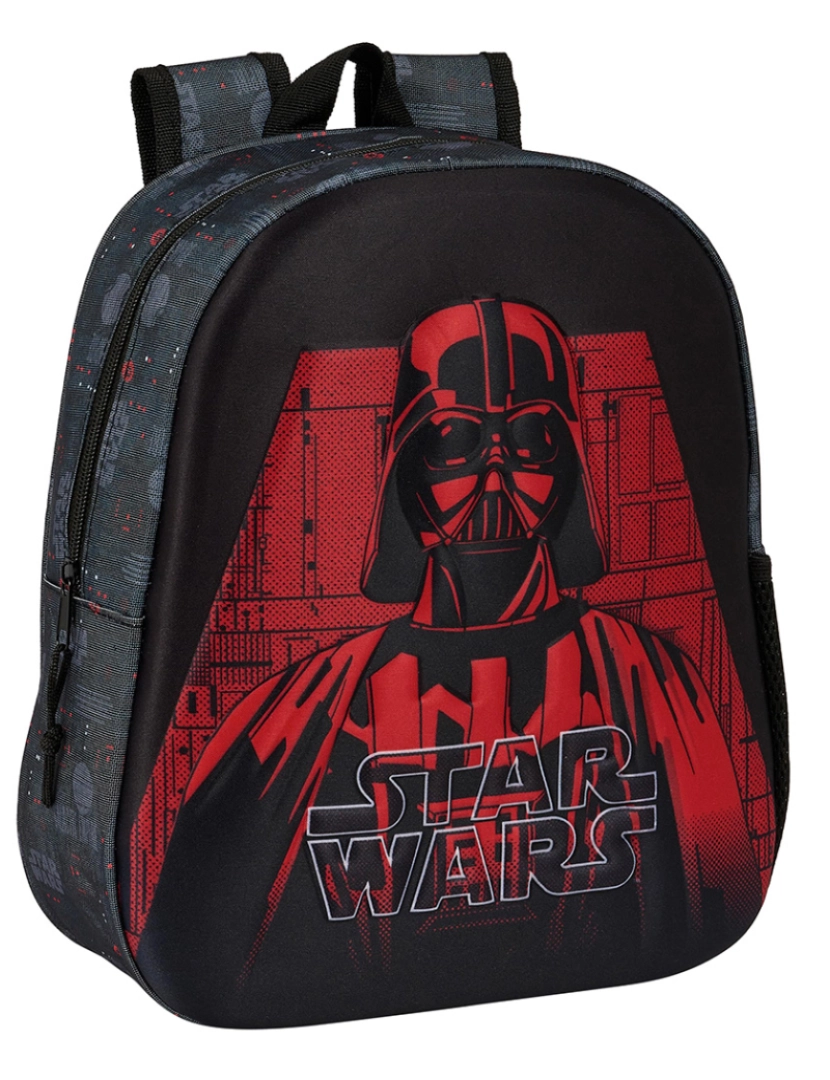 Star Wars - Bolsa infantil Star Wars Preto 27 x 33 x 10 cm Modelo 3D