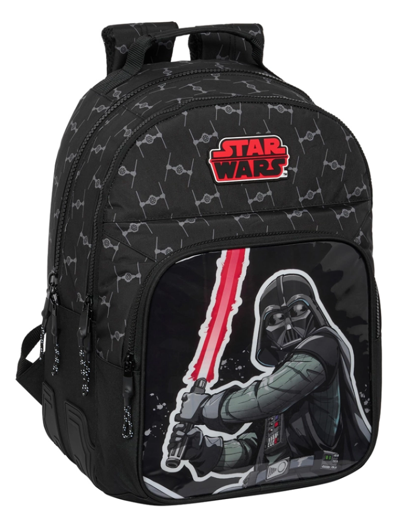 Star Wars - Mochila escolar Star Wars O lutador Preto 32 x 42 x 15 cm