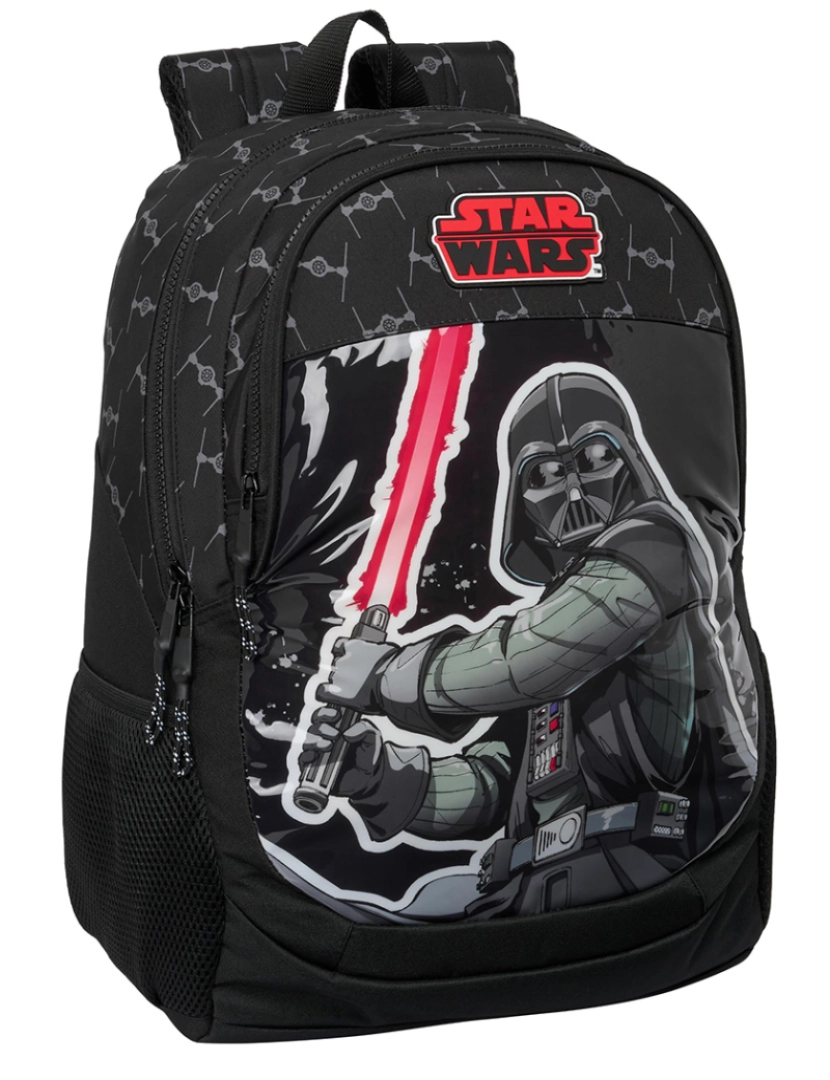 Star Wars - Mochila escolar Star Wars O lutador Preto 32 x 44 x 16 cm