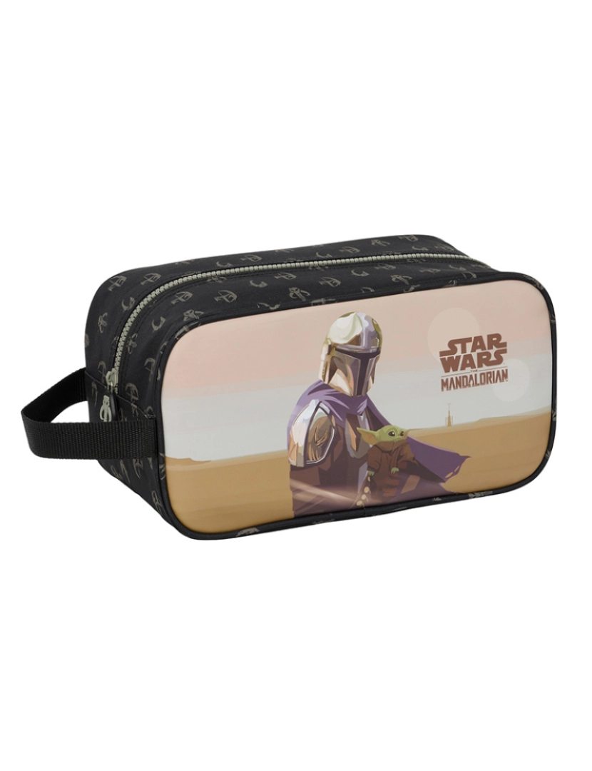 Star Wars - Bolsa higiênica escolar The Mandalorian This is the way Preto 29 x 15 x 14 cm