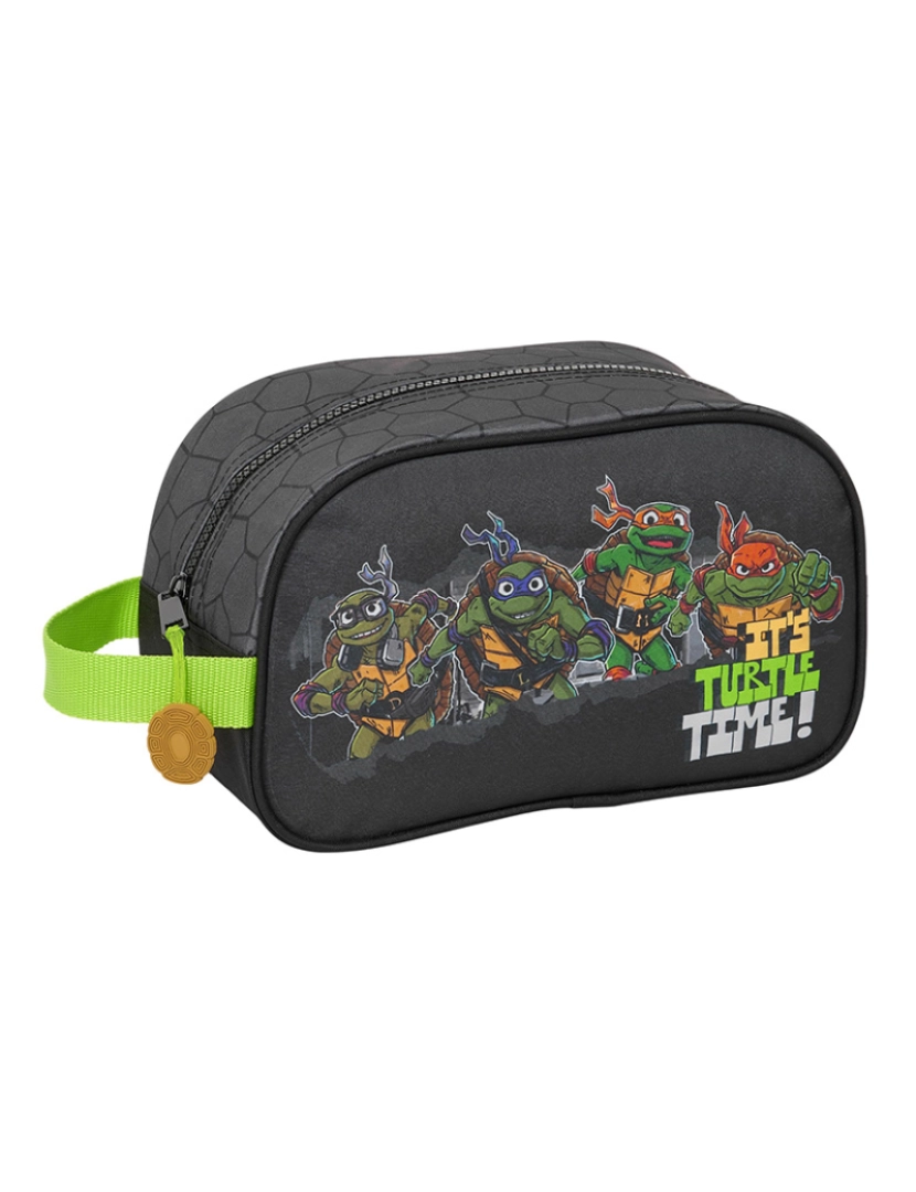 Tartarugas Ninja - Estojo de viagem Teenage Mutant Ninja Turtles Preto Cinza 26 x 15 x 12 cm