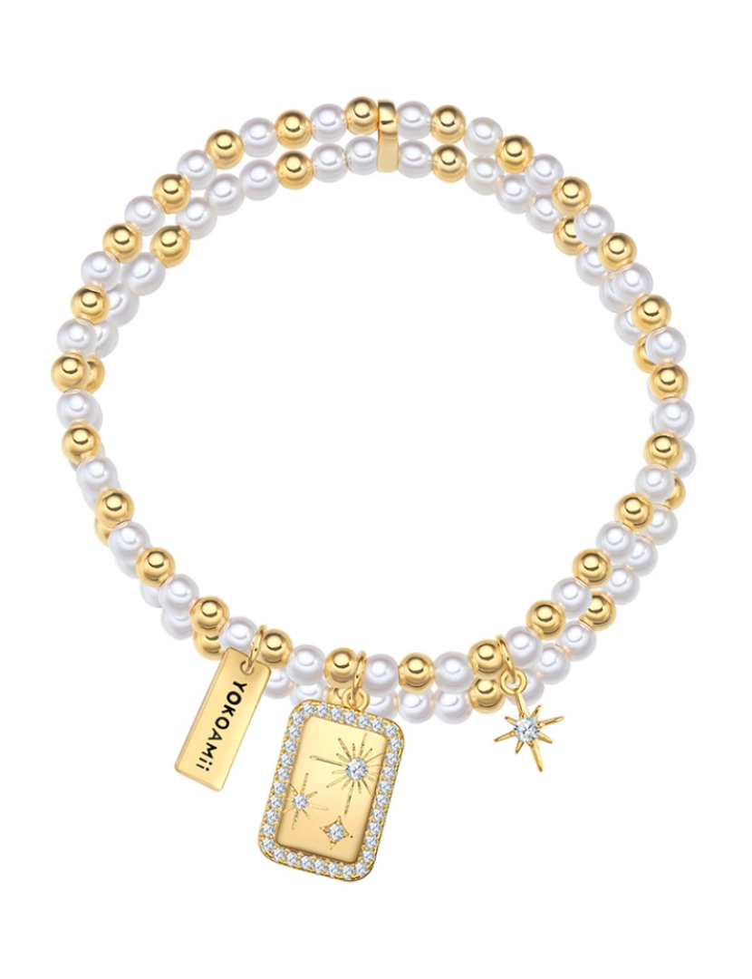 Yokoamii - Bracelete de Senhora Dourado